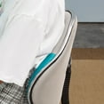 thumbnail image 6 of JJS Home Office Low Back Computer Executive Chair, Ergonomic Mesh Chair with Extra Large Base and Pads, Grey/Blue, 6 of 7