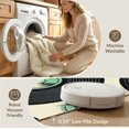 thumbnail image 5 of ODIKA 8'x10' Washable Area Rug Record Retro Vintage Music Spinning Grooves Concentric Disc Vinyl Cd Playful for King Size Bedroom Under Bed, Master Suite, Non-Shedding, Easy Care, 5 of 7
