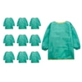 thumbnail image 2 of Delantal de para niños, delantal de pintura para niños con larga, , lavable, impermeable, para hornear y alimentar. verde, 2 of 8