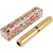 ChicWrap Triangle Plastic Wrap Refillable Dispenser with 12" x 250' Roll of Professional Grade Plastic Wrap