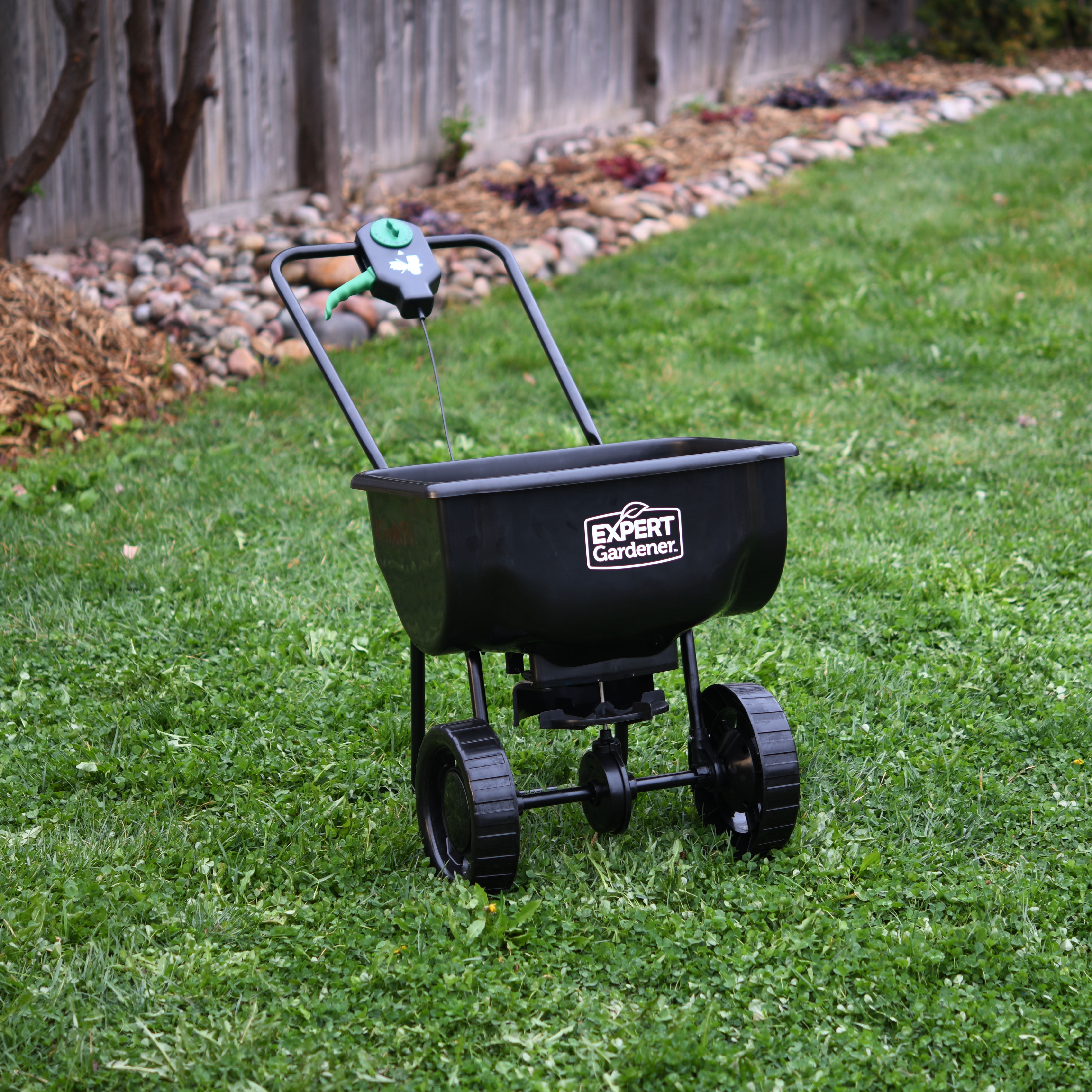 Expert Gardener 66 lb Capacity Push Broadcast Spreader