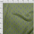 thumbnail image 2 of oneOone Cotton Poplin Fabric Leaves & Floral Block Print Fabric BTY 42 Inch Wide, 2 of 4