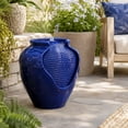 thumbnail image 3 of Teamson Home 16.93" Outdoor Glazed Pot Water Fountain, 3 of 9