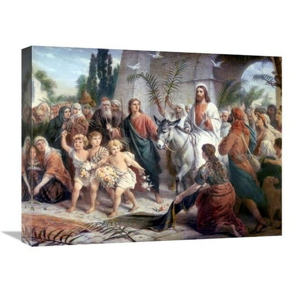 22 in. Christs Entrance into Jerusalem Art Print - Bernhard Plockhorst