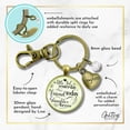 thumbnail image 6 of Dad Daughter Gutsy Goodness Bronze Keychain Little Girl Yesterday Friend Today Jewelry From Father Gift, 6 of 8