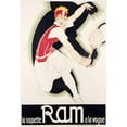 thumbnail image 3 of Vintage Apple Collection 14x18 Black Modern Framed Museum Art Print Titled - RAM Art Deco Tennis, 3 of 5