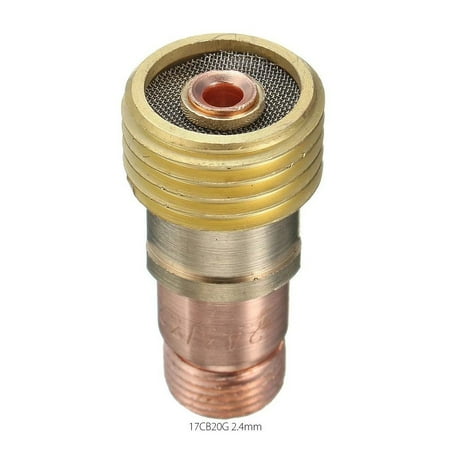 

Leke 1PCS Brass Collets Body Stubby Gas Lens Connector With Mesh For Tig WP-17/18/26