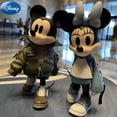 thumbnail image 2 of Figura de Mickey Mouse y Minnie de Disney de 15 cm, traje de marea de dibujos animados, decoración hecha a mano, adornos de muñeca, regalo de cumpleaños para niñas, juguetes, 2 of 5