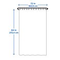 thumbnail image 3 of Mainstays Oversized Softy PEVA Shower Liner, 72" x 84", Clear, 3 of 5