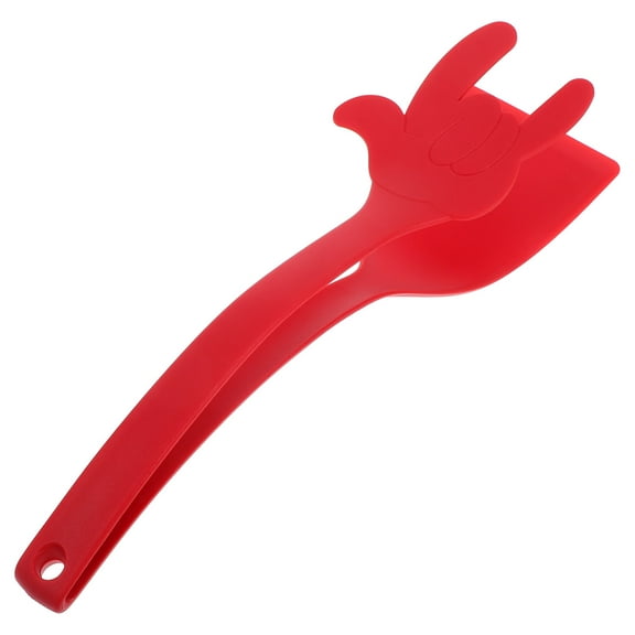 PAMINGONO Pancake Spatula Flipper Cooking Utensils Red Nylon Cooking Aid Grilling 1Pcs