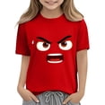 thumbnail image 6 of Bnwani Boys T Shirts Short Sleeve Comfortable Girls Shirts Breathable Tee Red Sizes 3-9, 6 of 6