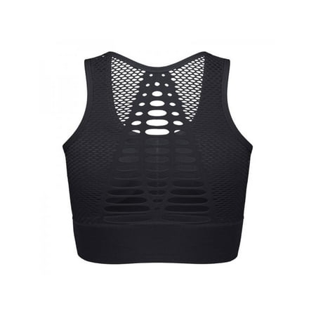 

Women s Sexy Mesh Sport Bra Seamless Yoga Crop Top Support Workout Bra