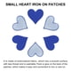 thumbnail image 4 of Parche de corazón Uxcell azul planchado, parche bordado, aplique de 2.8x2.68 pulgadas, reparación de ropa, mochila, 20 piezas, 4 of 6