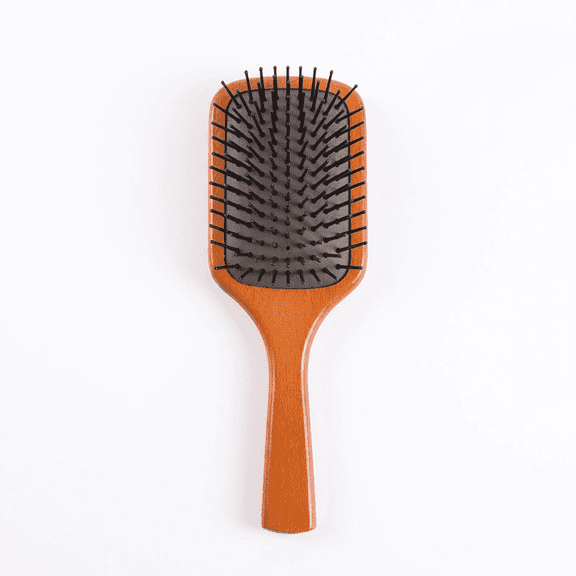 1-piece wooden airbag hairbrush 9.92"x3.42"