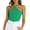 Green, variant on Womens Camisole Tank Tops Criss Cross Halter Top Double Lined Backless Crop Tops Knit Fitting Y2k Vacation Outfits L