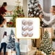 thumbnail image 5 of Juego de Bolas Navideñas Antiguas de Pvc Blanco, 6 Piezas, 8 Cm (3,15"), para Colgar En El Árbol de Navidad. Caja con Colgante de Bola | Brillante, Mate, con Purpurina | Regalo Navideño, 5 of 6