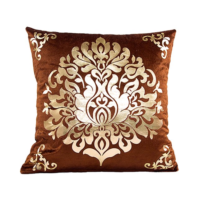 Funda de almohada con lentejuelas, funda de almohada dorada de felpa para sofá, funda de cojín para sala de estar, decoración de dormitorio Methold HA000841-02B