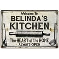 thumbnail image 1 of BELINDA'S Kitchen Farmhouse Sign 16 x 24 Matte Finish Metal 116240033308, 1 of 1