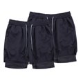 thumbnail image 1 of Kit 2pack Shorts Ropa Deportiva Para Hombre Slim Fit Gym, 1 of 8