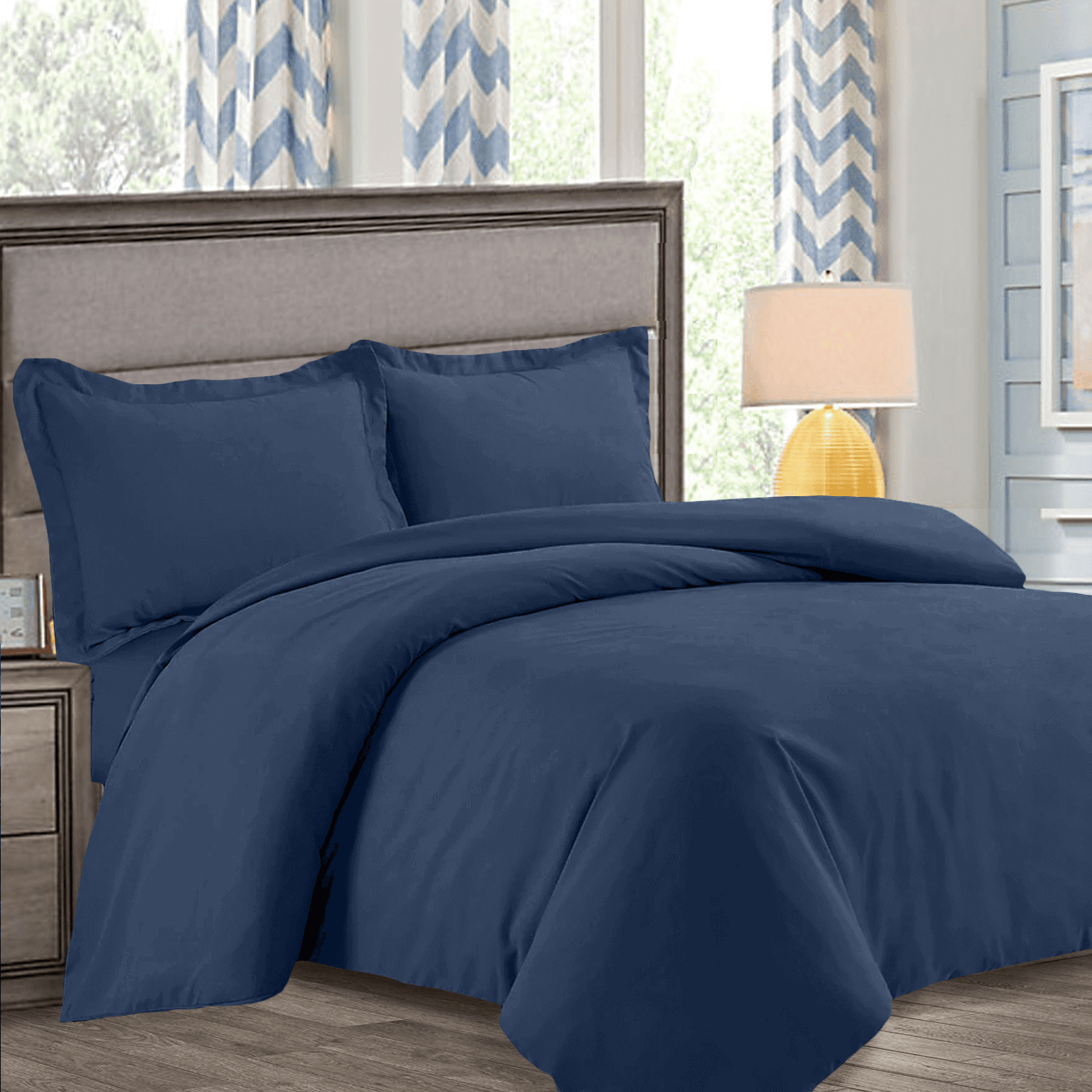 Nestl Bedding Duvet Cover Protects And Covers Your Comforter Nestl Bedding Duvet Cover Protects And Covers Your Comforter Insert Luxury 100 Super Soft Microfiber Queen Size Color Navy Blue 3 Piece