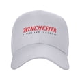 thumbnail image 2 of Winchester-Logo Sandwich Cap Unisex Adjustable Adult Baseball Caps Casquette Hats Flat Cap, 2 of 7