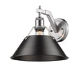 thumbnail image 3 of Yep by Golden Lighting Orwell 1-light Wall Sconce in Pewter and Matte Black shade, 3 of 3