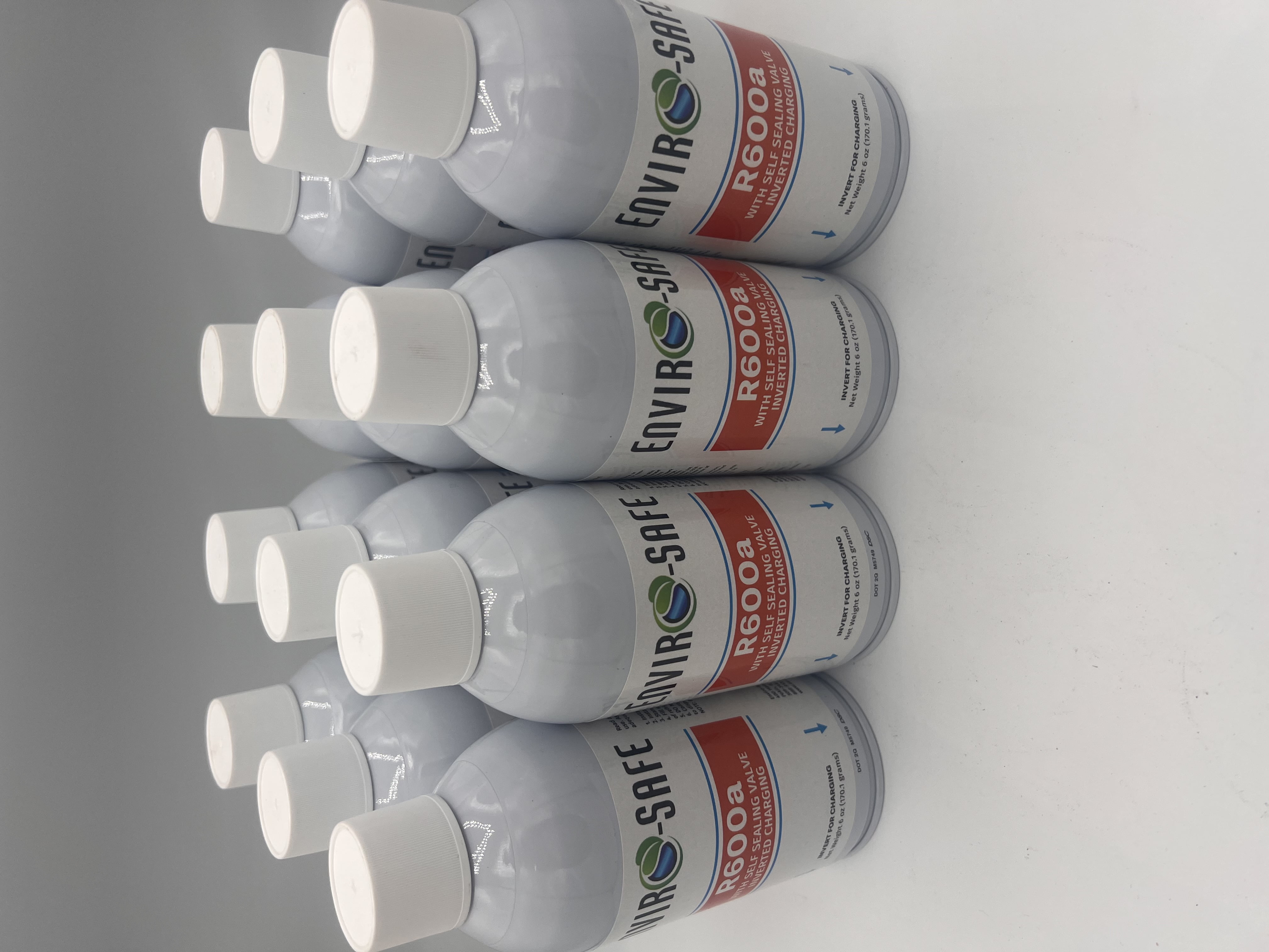 R600a Refrigerant - Case of 12 6oz Cans - Self Sealing- R600a for HVAC for Use