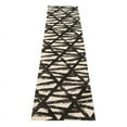 thumbnail image 3 of A&E Bath and Shower Bridgewater 288"x26" Contemporary Fabric Rug in Black/Ivory, 3 of 8