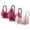 Pink, variant on VBVC Women's 3 Pack Lace Trimmed Wireless T-Shirt Bra,ladies Adjustable Full Coverage Bralette,Supportive Sports Underwear For Women,Multicolor,Size XXXXL