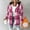 Hot Pink, variant on FDGIU 2025 Women's Plaid Shacket Jacket - Long Sleeve Flannel Trench Coat, Snap Button Casual Winter Coat