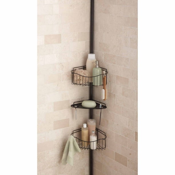 Chapter 3Tier Tension Pole Shower Caddy, Oil Rubbed Bronze Walmart