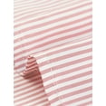 thumbnail image 5 of DARING DIVA Women's Striped Button Up Short Sleeve Tie Front Crop Shirt M Pink, 5 of 6