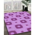 thumbnail image 3 of Ahgly Company Machine Washable Indoor Rectangle Transitional Violet Purple Area Rugs, 4' x 6', 3 of 7