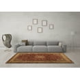 thumbnail image 3 of Ahgly Company Indoor Square Persian Brown Traditional Area Rugs, 8' Square, 3 of 4