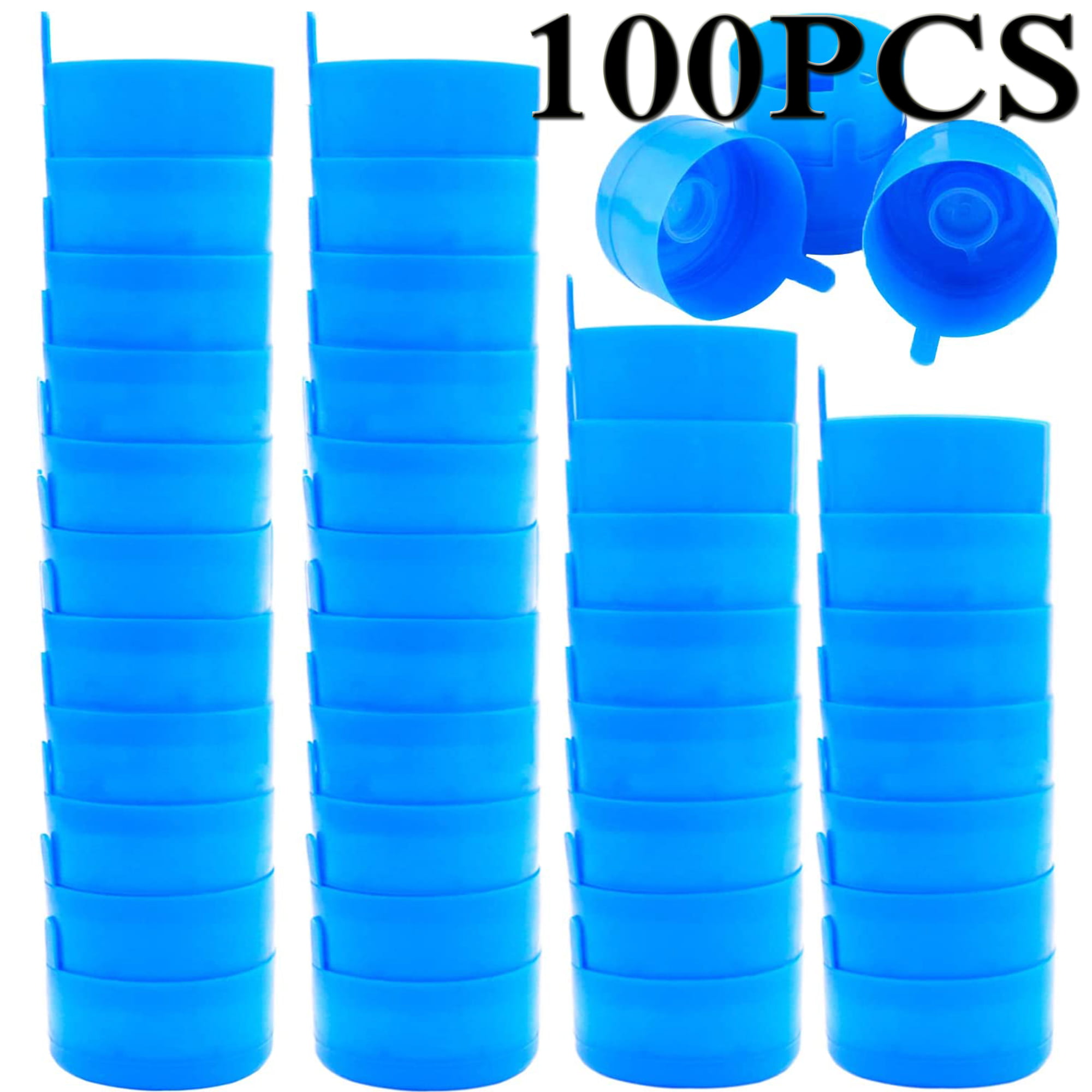 Elbourn 80 Pack Non Spill Caps,Reusable Water Bottle Caps,Replacement Anti  Splash Bottle Caps for 55mm 3 and 5 Gallon Water Jugs 