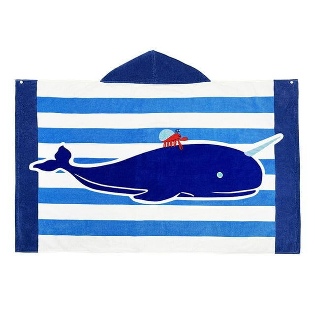 Toalla de baño con capucha para niños Poncho de surf para bebés Bata suave y real para cambiar a niños pequeños para niños y niñas Ducha/playa/piscina Cubiertas para niños 50x30 Toalla grande