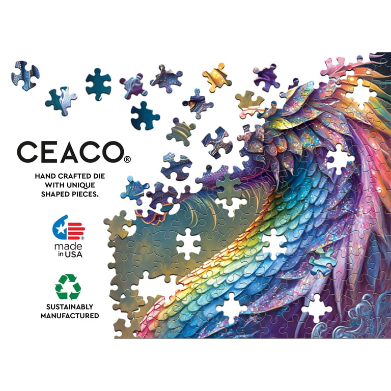 Ceaco Rainbow Dragon Mikey Bergman 500 Piece Interlocking Jigsaw