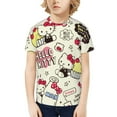 thumbnail image 7 of Hello Kitty T Shirts For Girls Boys, 3d Print Cartoon Graphics T Shirt, Youth Crewneck T-Shirt, Unisex Short Sleeve Top Tees Age 4-16 Years, 7 of 7