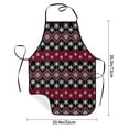 thumbnail image 2 of Easygdp red Minimalist Snowflake Apron Waterdrop Resistant with 2 Pockets,Oil Resistant Cooking Kitchen Chef Apron for Women Men, 2 of 7