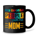 thumbnail image 3 of Lotusprinthandmade My Favorite People Call Me Mom Mother’s Day Black Ceramic Mug (11oz) (Made In US), 3 of 5