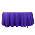 thumbnail image 2 of BalsaCircle 108" Round Premium Polyester Tablecloth Wedding Table Linens Purple, 2 of 8