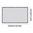 thumbnail image 3 of ddioayh Clearance Outdoor Projection Screen, Washable Projector Screen 16:9 Foldable Portable Projector Movies Screen For Home Outdoor Indoor Support Double Sided Projection, 3 of 9