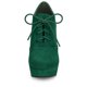 thumbnail image 3 of Botines Con Tacón Grueso Y Plataforma Redonda Para Mujer Verde esmeralda 37.5, 3 of 8