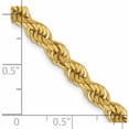 thumbnail image 2 of 14K Yellow Gold 5mm Regular Rope Chain (26 X 5) Made In Peru 035s-26, 2 of 5