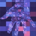 thumbnail image 1 of Ahgly Company Machine Washable Indoor Square Transitional Light Slate Blue Area Rugs, 6' Square, 1 of 7