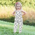 thumbnail image 3 of GERsome Toddler Girls Jumpsuit Romper Sleeveless Cute Long Pants Casual Multicolor Overalls with Side Pockets 1-6 Years（Size 1-2 Years/14#White N), 3 of 6
