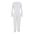thumbnail image 2 of YiZYiF Special Needs Adaptive Clothes for Boys Girls Long Sleeve Anti-strip Romper Long Leg Jumpsuit White 16, 2 of 6