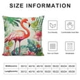 thumbnail image 6 of Nawypu  Home Decorative Throw Pillow Covers Flamingo Pattern&amp;Tropical Flower Leaves Cushion Covers 2pc, 6 of 6
