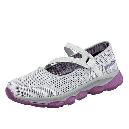 

nsendm Sneaker Insoles Women Ladies Fashion Colorblock Mesh Breathable Non Slip Soft Sole Casual All Womens Sneakers Technicalsportshoe Grey 7