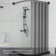 thumbnail image 3 of Barra De Cortina De Ba&ntilde;o De Ducha Extensible De 80-150cm Tubo En L Para Cortina De Ba&ntilde;o De Acero Inoxidable Ajustable Antideslizante Barra Telesc&oacute;pica Angular Para Cor, 3 of 7